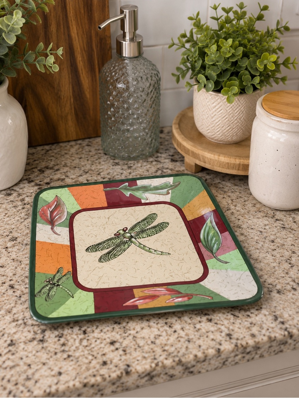 Partylite Dragonfly Natures Pillar Tray